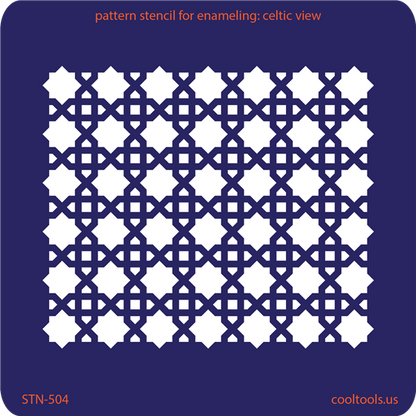 Pattern Stencil for Enameling - Celtic View - Cool Tools