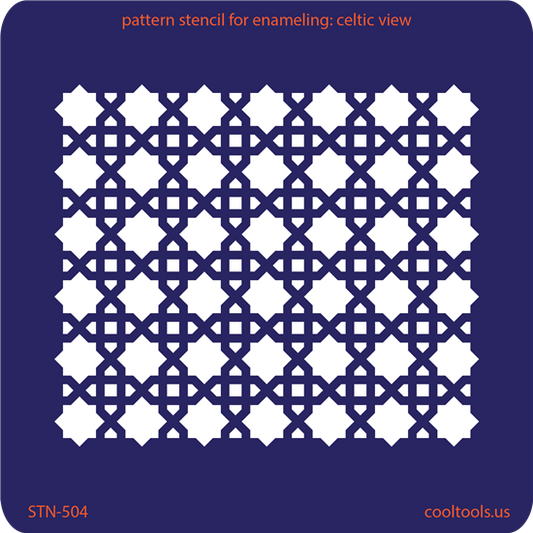 Pattern Stencil for Enameling - Celtic View