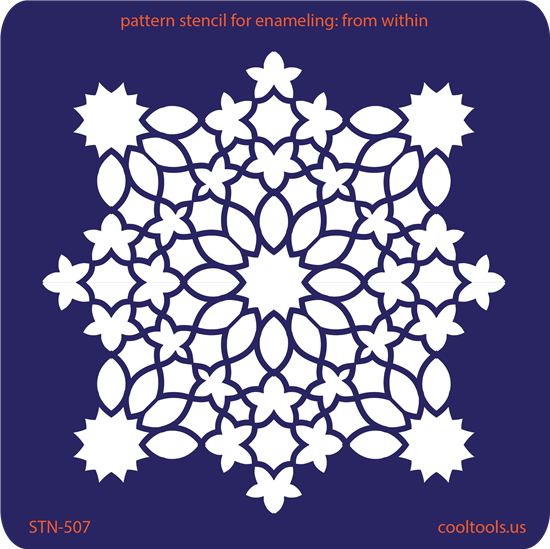 Pattern Stencil for Enameling - From Within