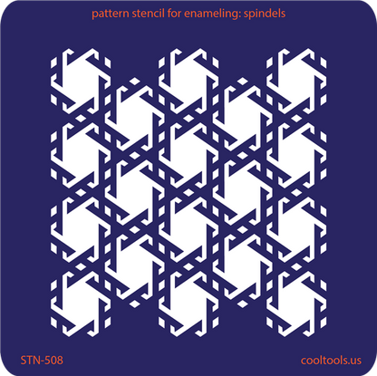 Pattern Stencil for Enameling - Spindels - Cool Tools