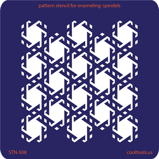 Pattern Stencil for Enameling - Spindels