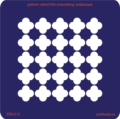 Pattern Stencil for Enameling - Arabesque - Cool Tools