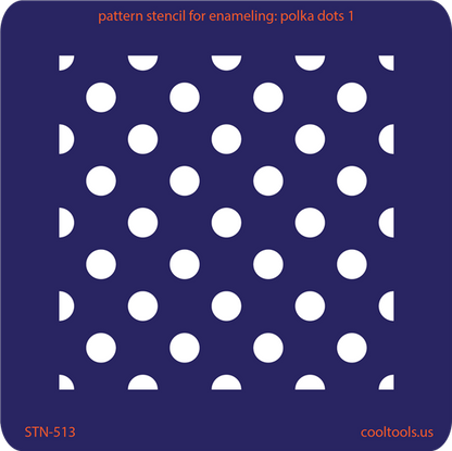 Pattern Stencil for Enameling - Polka Dots 1 - Cool Tools
