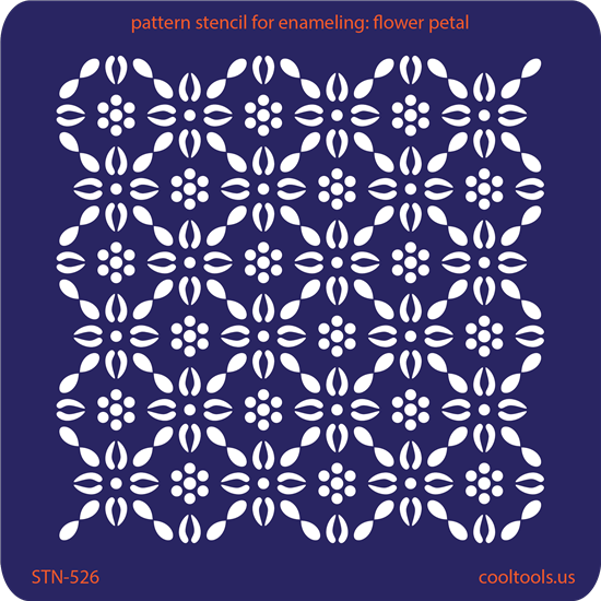 Pattern Stencil for Enameling - Flower Petal