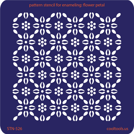 Pattern Stencil for Enameling - Flower Petal