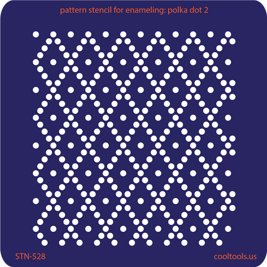 Pattern Stencil for Enameling - Polka Dot 2