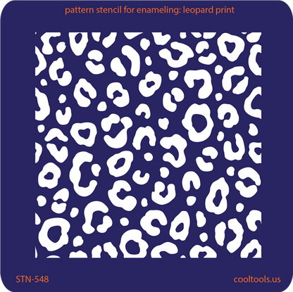 Pattern Stencil for Enameling - Leopard Print - Cool Tools