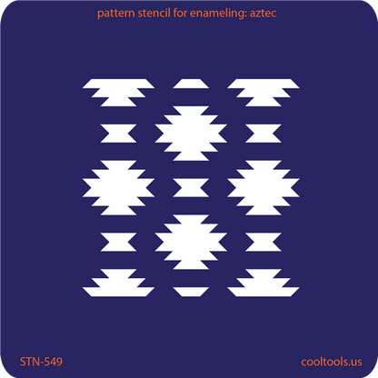 Pattern Stencil for Enameling - Aztec - Cool Tools