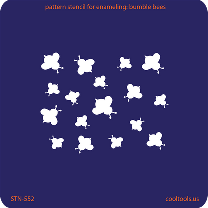 Pattern Stencil for Enameling - Bumble Bees - Cool Tools