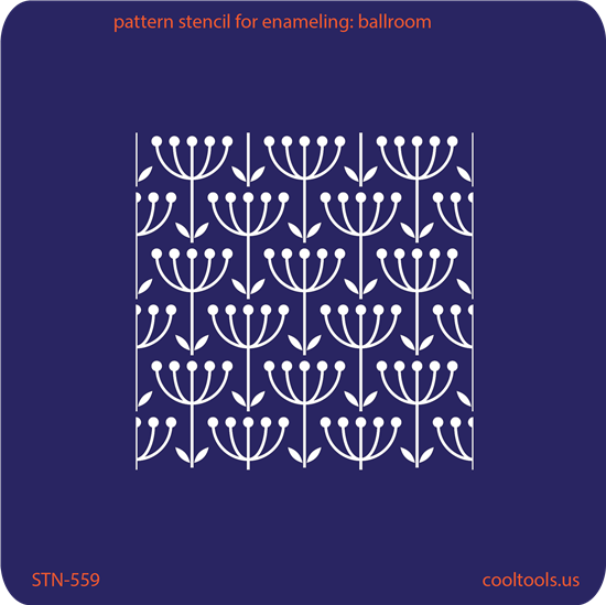 Pattern Stencil for Enameling - Ballroom