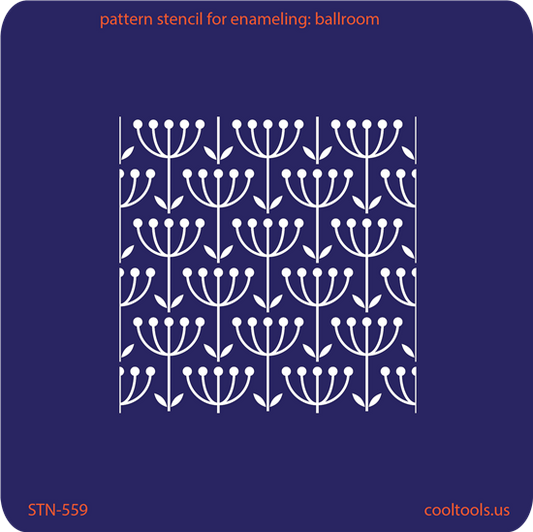 Pattern Stencil for Enameling - Ballroom