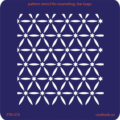 Pattern Stencil for Enameling - Star Leaps - Cool Tools
