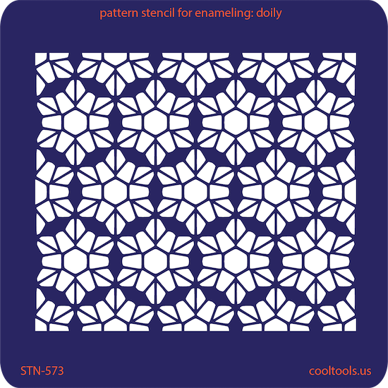 Pattern Stencil for Enameling - Doily