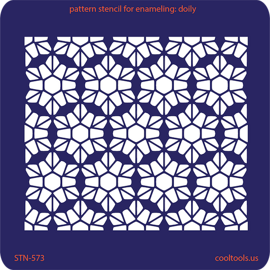 Pattern Stencil for Enameling - Doily