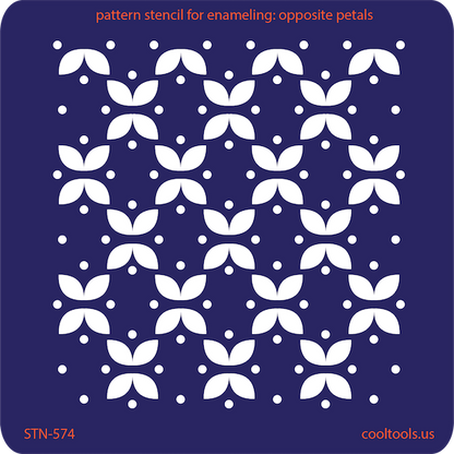 Pattern Stencil for Enameling - Opposite Petals - Cool Tools