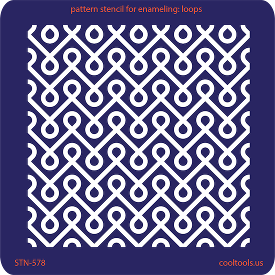 Pattern Stencil for Enameling Loops Cool Tools
