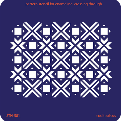 Pattern Stencil for Enameling - Crossing Through - Cool Tools