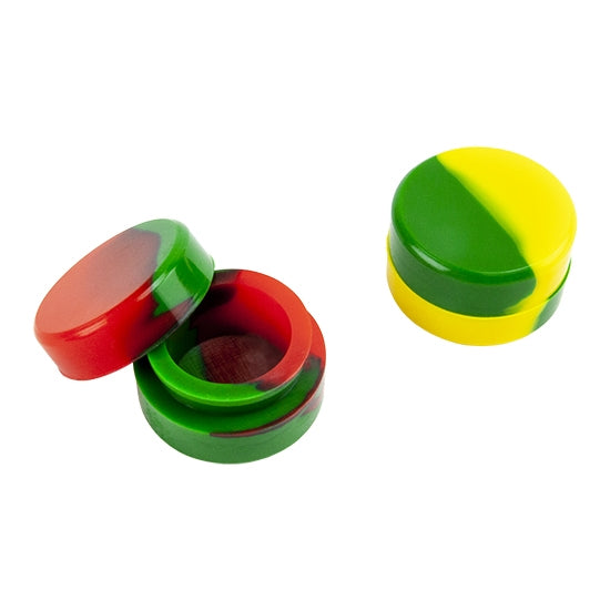 multi colored silicone Clay Storage Containers - Pkg/2