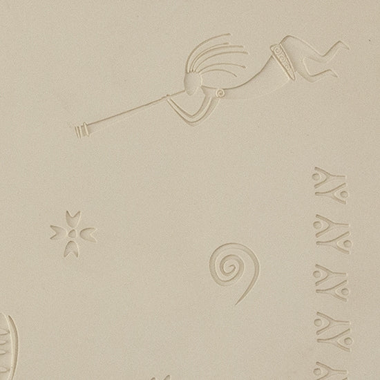 Jewelry Artist Elements - Texture - Shaman Ritual. Embossed elements. Impress clay, then use a Jewelry Shape Template for the shape or cut out with a needle tool. Jewelry Artist Elements are flexible, washable and can be used with any soft clay. Spritz with CoolSlip or dust on Dry Powder Release for stick-free impressions when using metal clay and polymer clay.