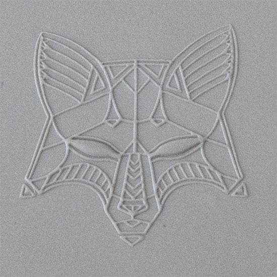 Jewelry Artist Elements - Texture - Stylized Animals: Fox, Ram, Wolf & Bear shown is an element of the texture in clay