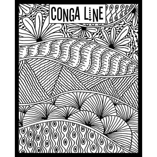 Helen Breil Texture Stamp - Conga Line