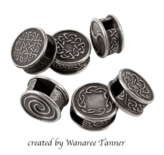 Wanaree Tanner Signature Texture Plate - Circle of Life silver samples