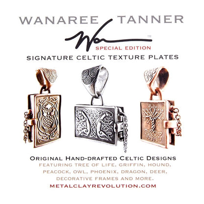 Wanaree Tanner Texture Plate - Special Edition Celtic Deer - Cool Tools