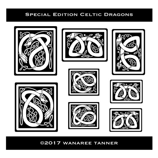  Designs of Special edition signature celtic texture plate dragons