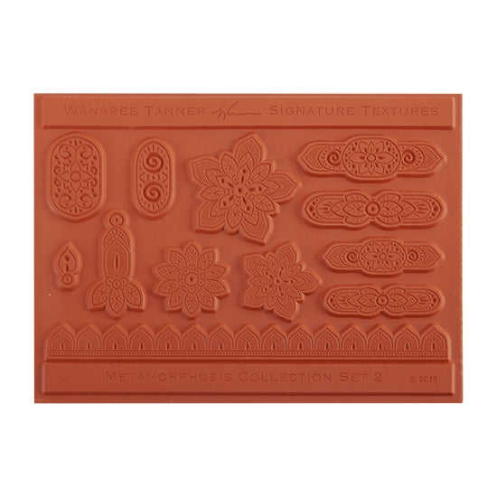  red brick colored Wanaree Tanner Signature Texture Plate - Metamorphosis Set 2