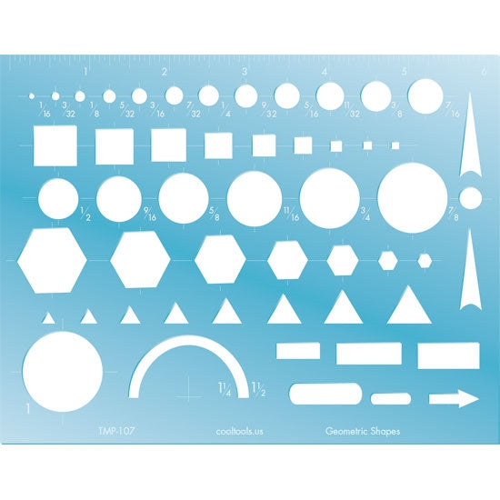 glue plastic Geometric Shapes Template Use on metal, cut out shapes on precious metal clay and polymer clay. Oversize template shapes include circles, squares, triangles, arrows, and rectangles. Use our Ultra Clay Pick for best results