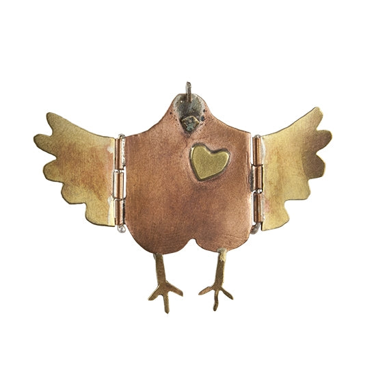 pendant made with Jewelry Shape Template - Huggy Chicken