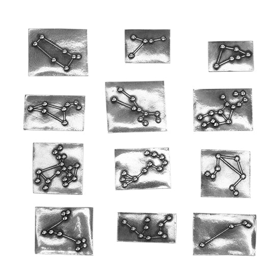  Jewelry Shape Template - Astrology samples in silver