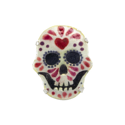 enameled pendant using Jewelry Shape Template - Skull 4