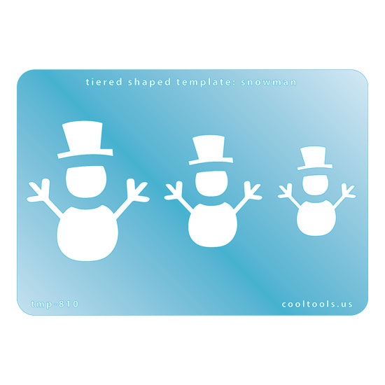 Tiered Shaped Template Snowman Cool Tools