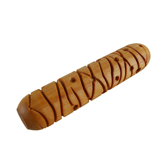 Large Wooden Hand Roller - Lines and Dots