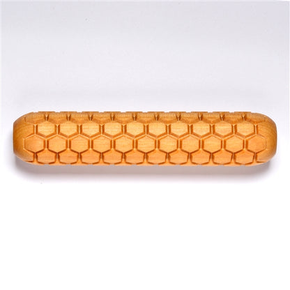 Large Wooden Hand Roller - Honeycomb