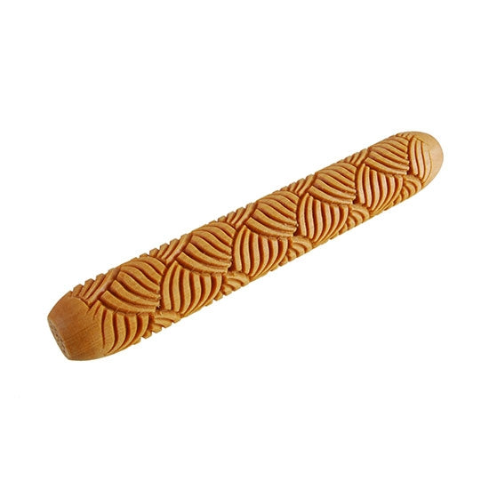 Wooden Hand Roller - Braids