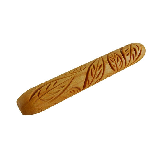 Wooden Hand Roller - Leaves