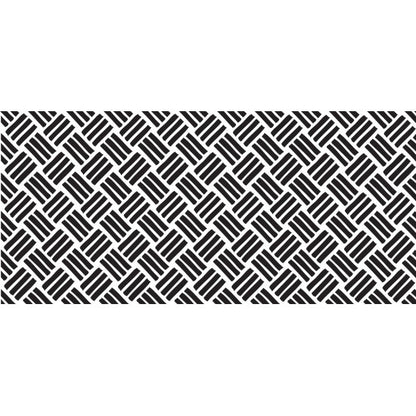 Wooden Hand Roller - Fine Basketweave design