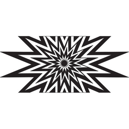 Wooden Hand Roller - Sunburst design