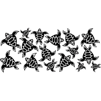 Wooden Hand Roller - Sea Turtles design