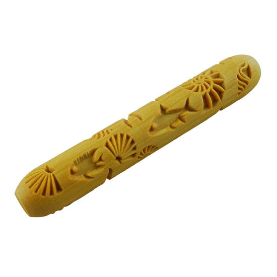 Wooden Hand Roller - Tropical Beach