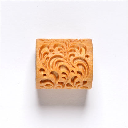 Wooden Mini Roller - Funky Floral 20mm
