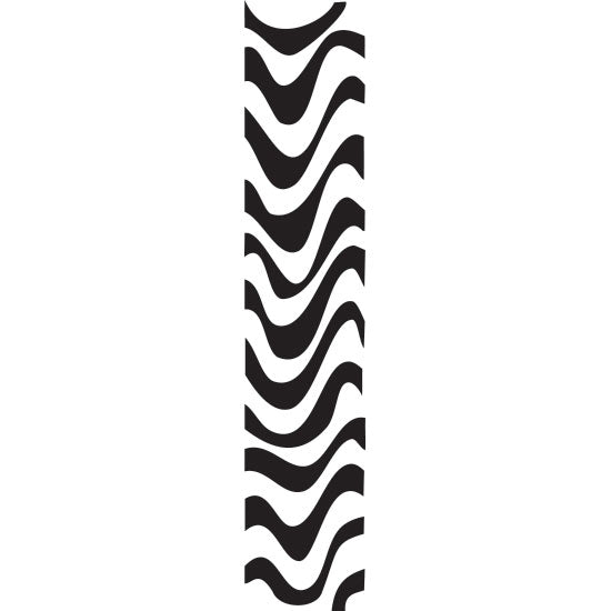 Wooden Mini Roller - Zebra Lines 10mm design