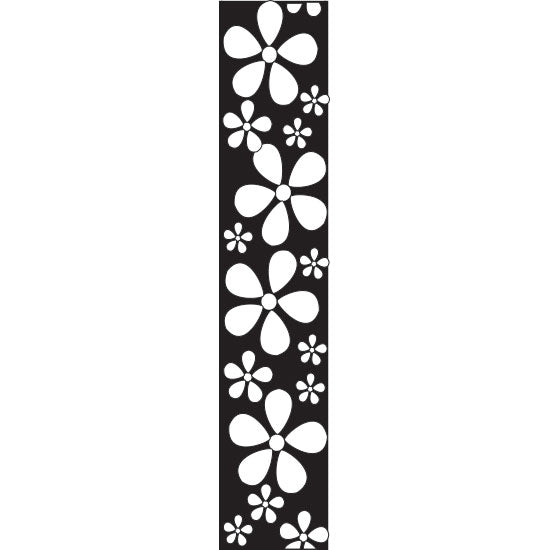 Wooden Mini Roller - Embossed Flower - 10mm design