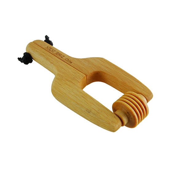 Wooden Mini Roller - Parallel Lines 10mm with wooden Roller Handle