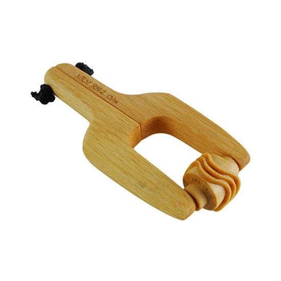 Wooden Mini Roller - Wavy Lines 10mm with wooden Roller Handle