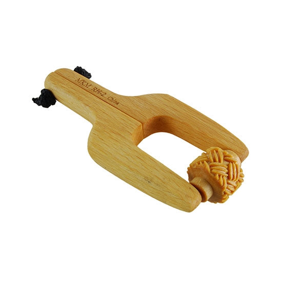 Wooden Mini Roller - Basketweave 3 - 10mm with wooden Roller Handle