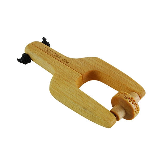 Wooden Mini Roller - Debossed Flower Pattern 5mm in wooden Roller Handle