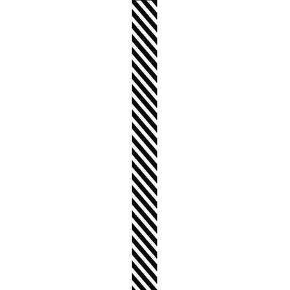 Wooden Mini Roller - Right Slanted Lines 5mm design